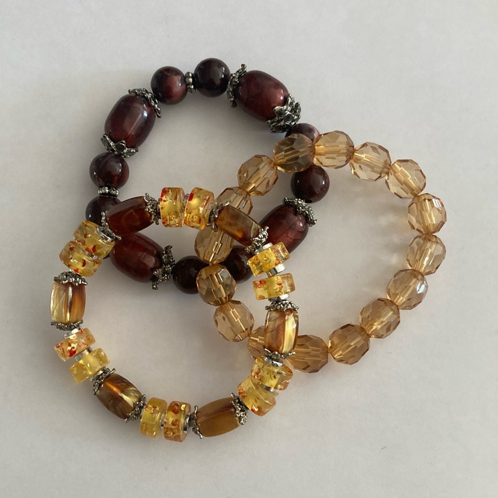 Lots of 3 stretchy bracelets